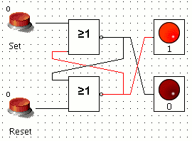 LogicSim with RS FlipFlop